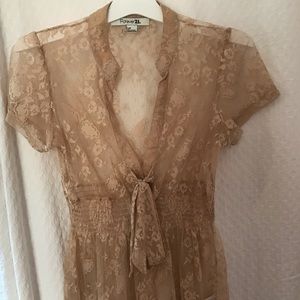 Nude Lace Top